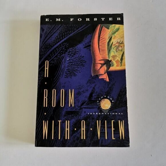 1989 A Room With a View Paperback Book, EM Forster Edwardian England Love Story - Picture 3 of 9